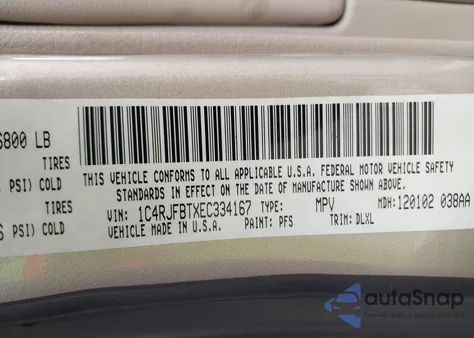 2014 Jeep Grand Cherokee Limited z USA, uszkodzony, nr VIN 1C4RJFBTXEC334167